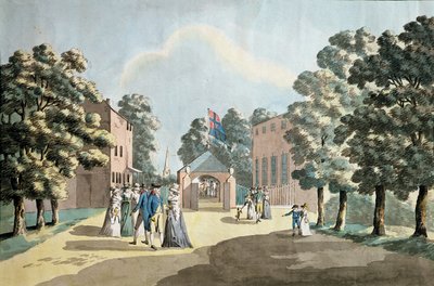 King George III and Family at the Spa Well, Cheltenham by Peter La Cave